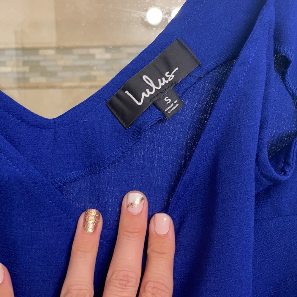 Lulus blue maxi dress - Picture 2 of 6